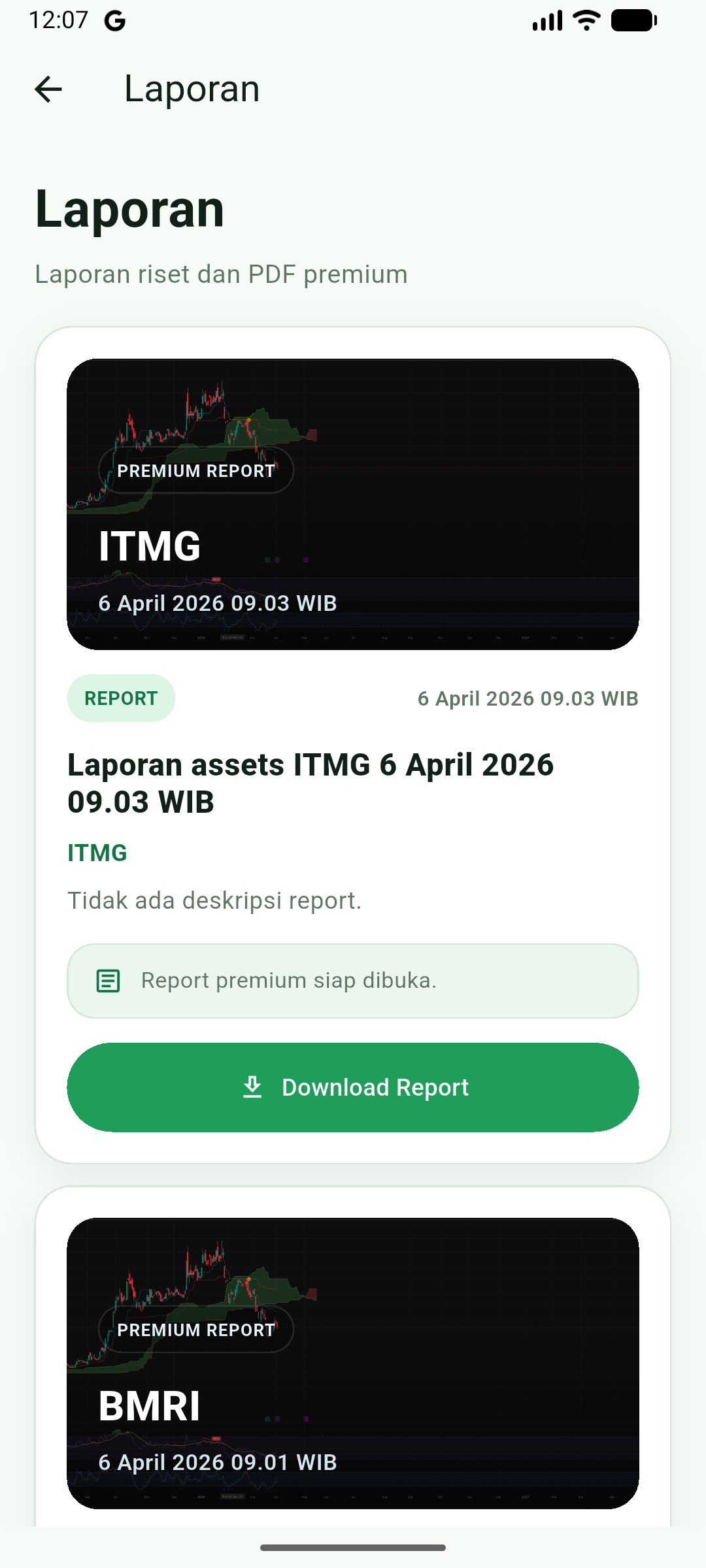Laporan Trading
