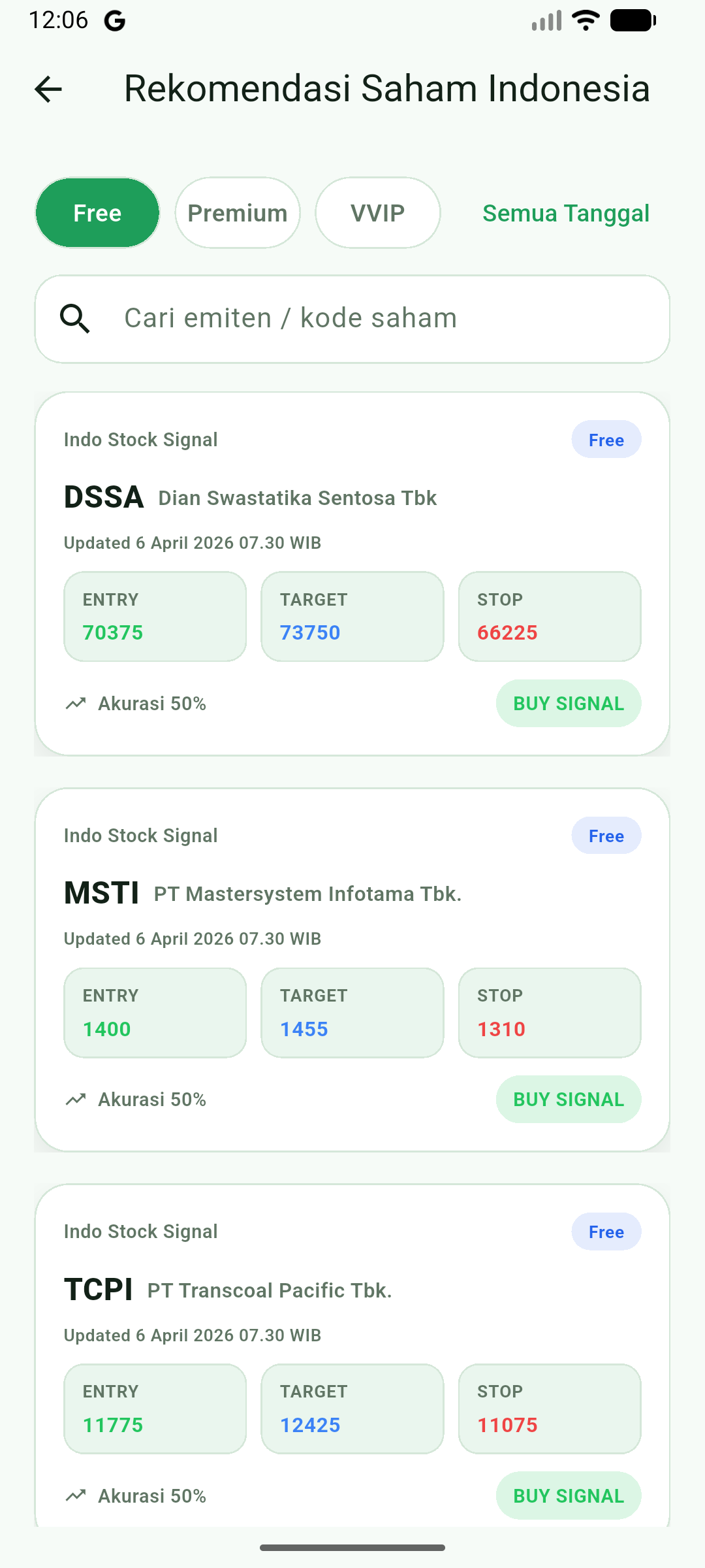Rekomendasi Saham